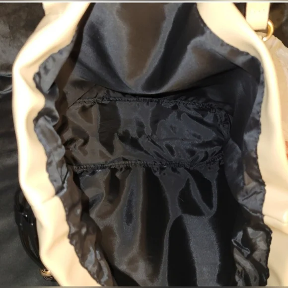 NWT Victorias Secret Cinch Top Tote Bare Faux Leather Bag Purse - Picture 10 of 11